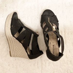 Merona Black Wedge